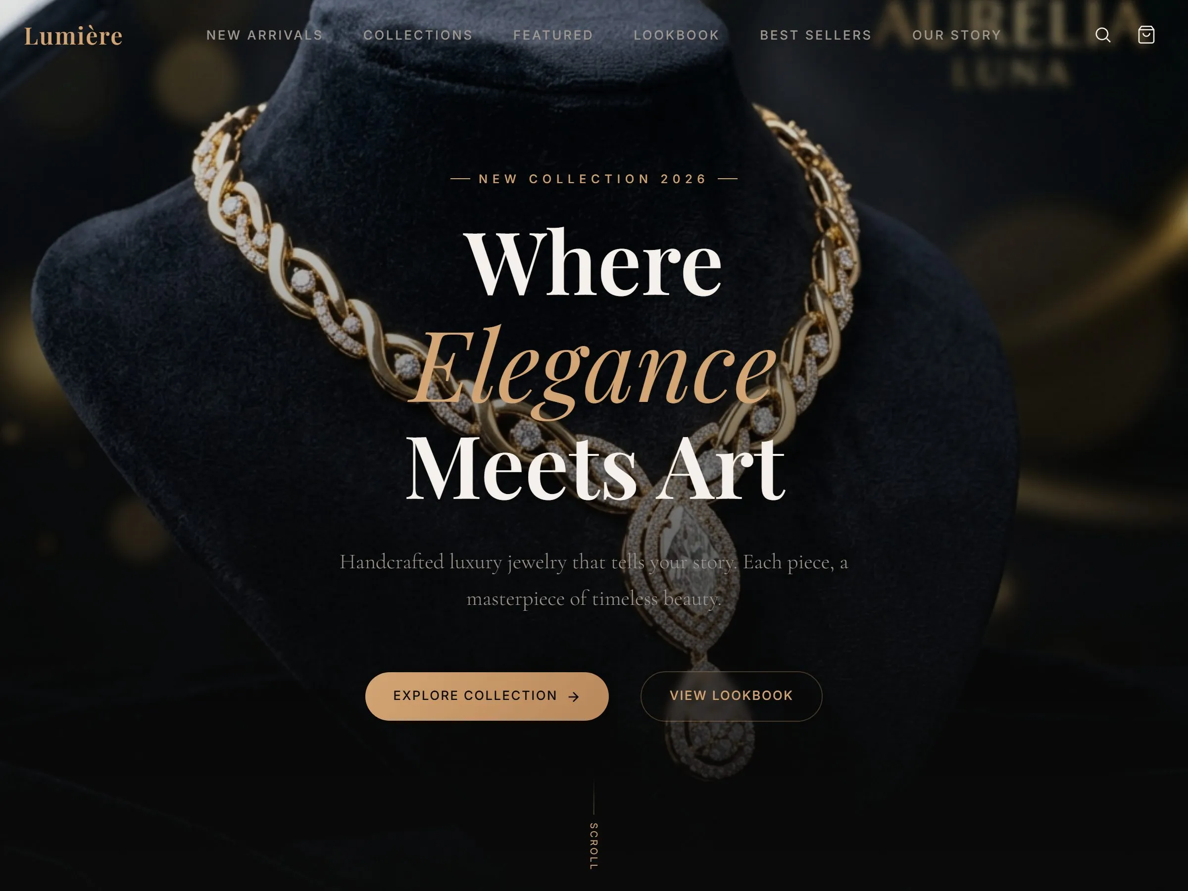 Jewellery Shop — storefront hero